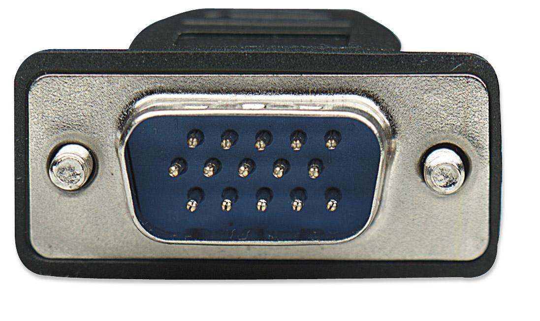 Cavo monitor SVGA standard M/M 4,5 mt NERO - immagine 4