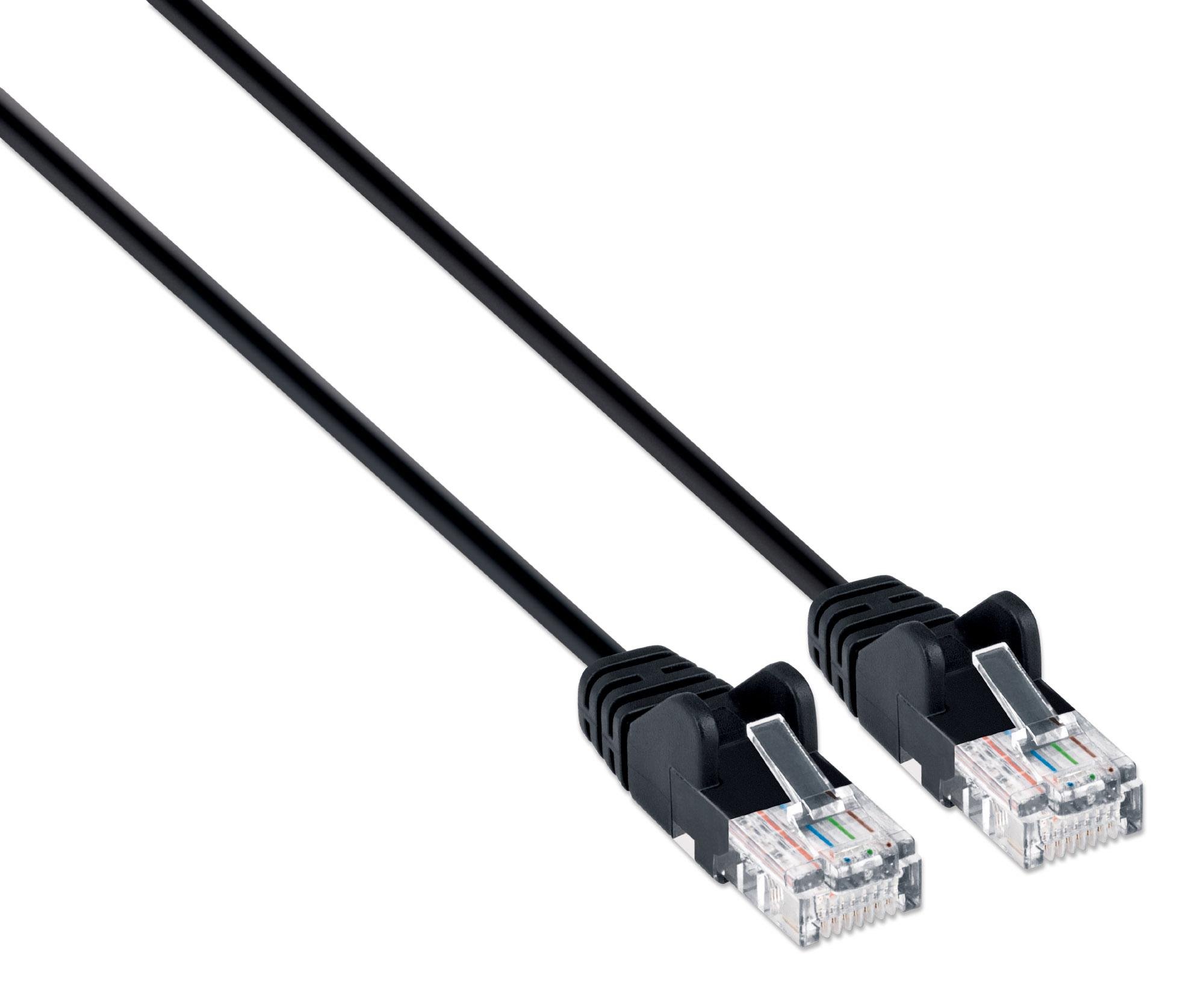 Cavo patch di rete Cat6 UTP Slim 1 m Nero - immagine 2