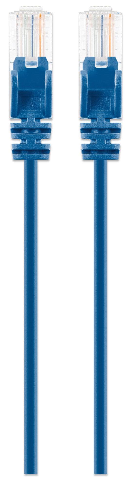 Cavo patch di rete Cat6 UTP Slim 2 m Blu - immagine 4