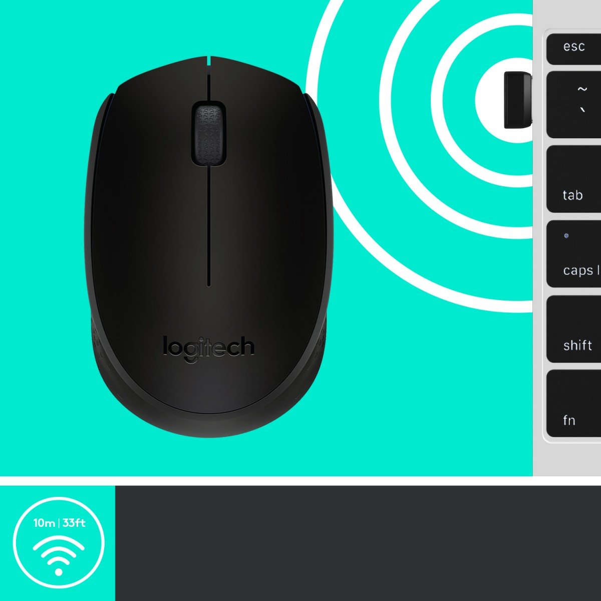Logitech M171 mouse Ufficio RF Wireless 1000 DPI - immagine 6